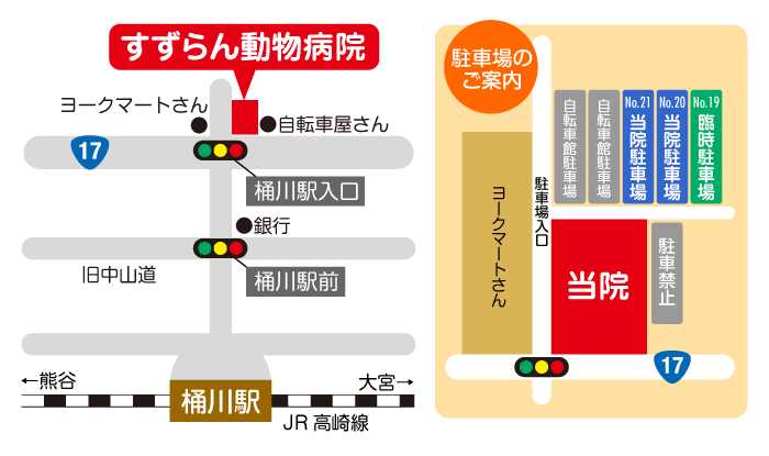 すずらん動物病院地図